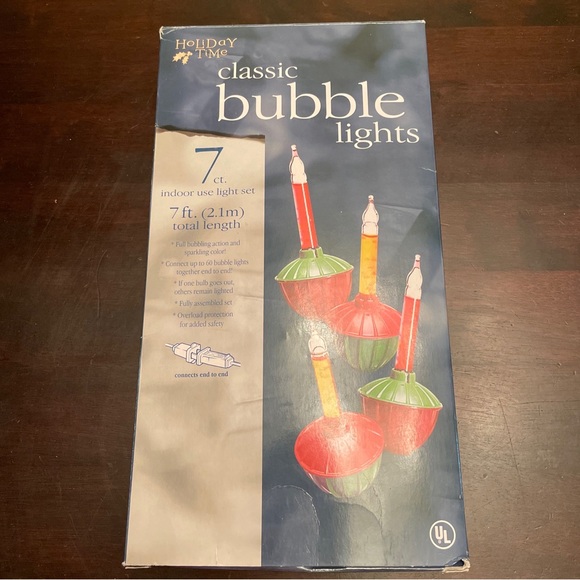 Holiday Time Other - 🎄Bubble Lights 7ft 7Ct🎅🏻 2 boxes left - both for $20 ❄️ Send offer…or bundle…